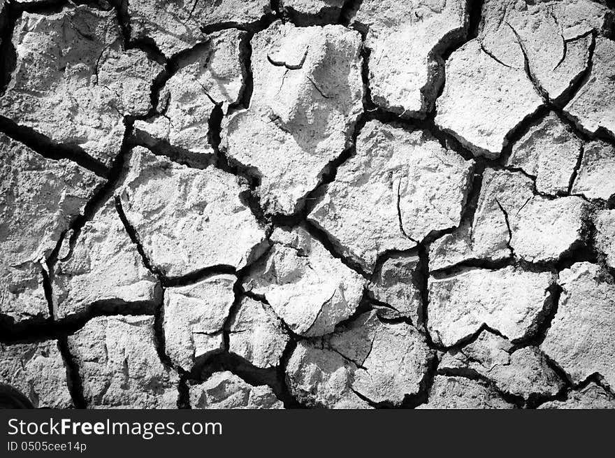 Salt surface crack on the ground in salt farm. Salt surface crack on the ground in salt farm