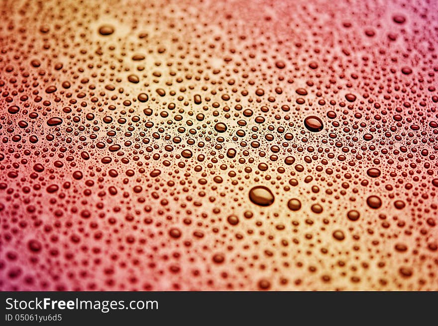 Water droplets are colorful. abstract background