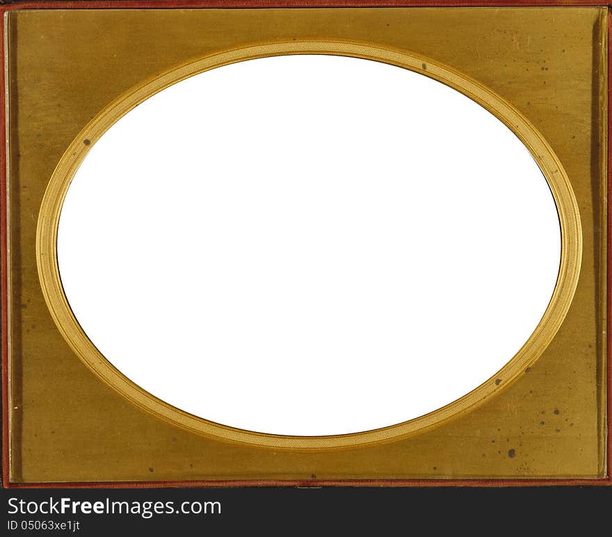 A vintage light brown frame. A vintage light brown frame