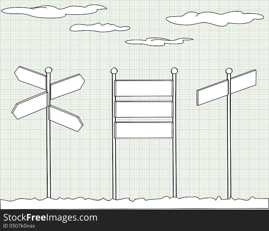 Wood Label sign design drawing