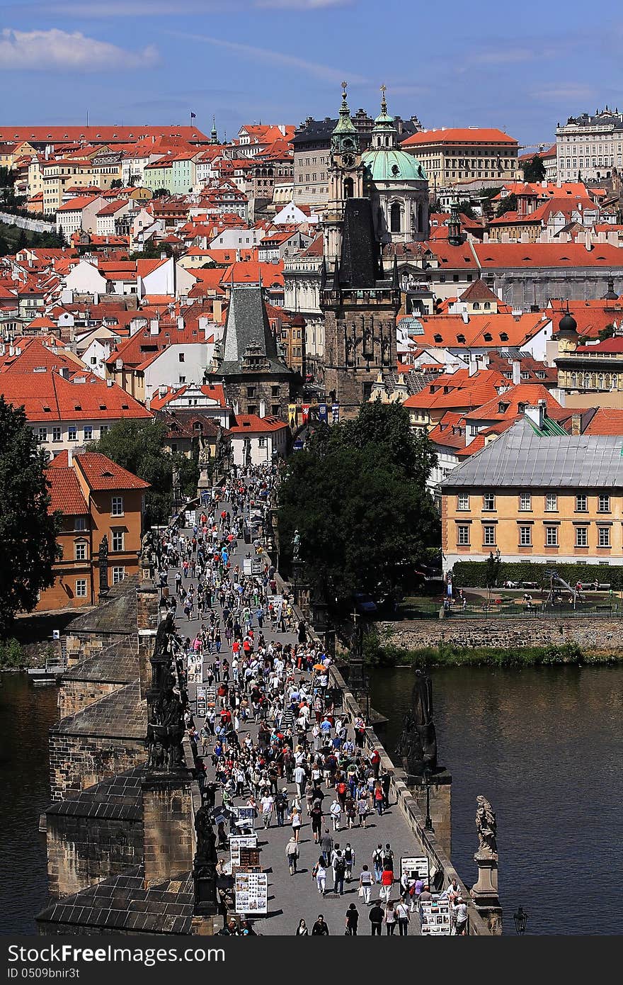 Prague Castle, Charles Bridge, Prague, Czech Republic. Prague Castle, Charles Bridge, Prague, Czech Republic