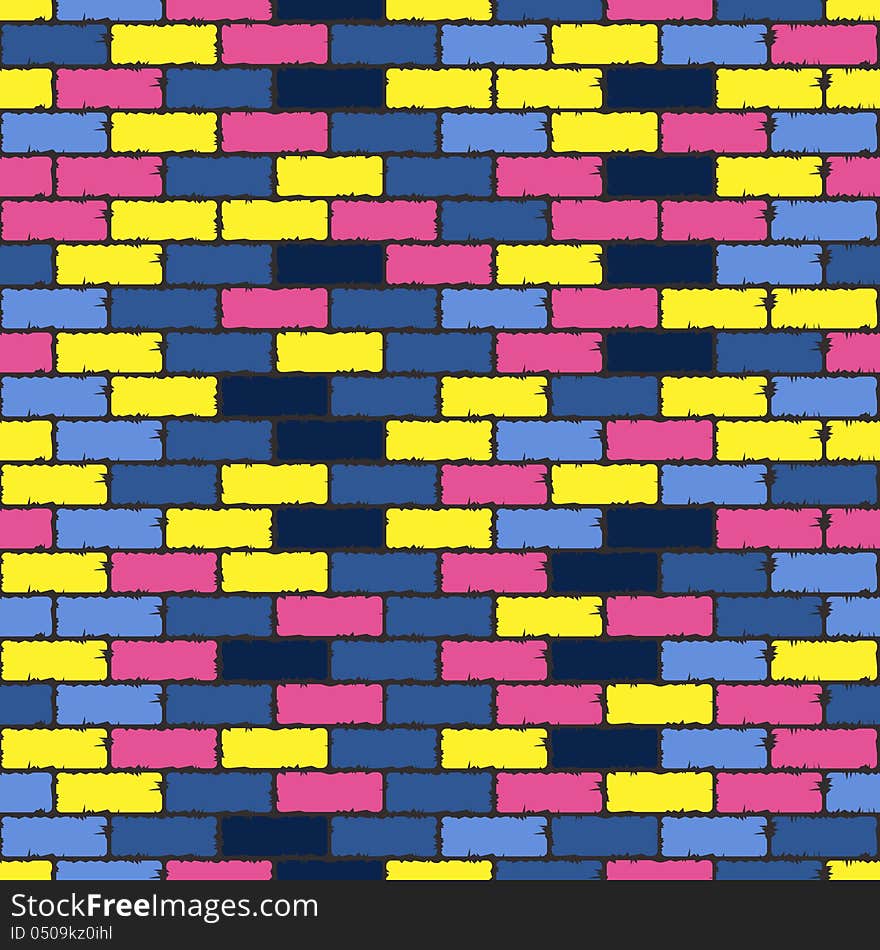 Colorful Aged Bricks