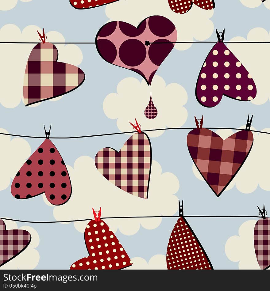 Hearts pattern