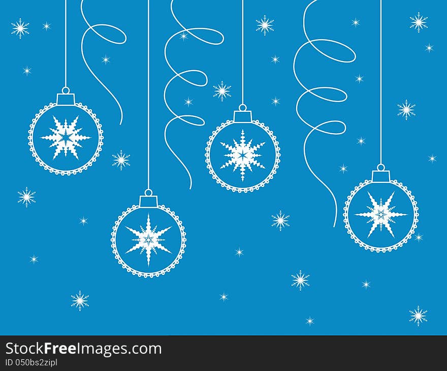 Blue christmas background