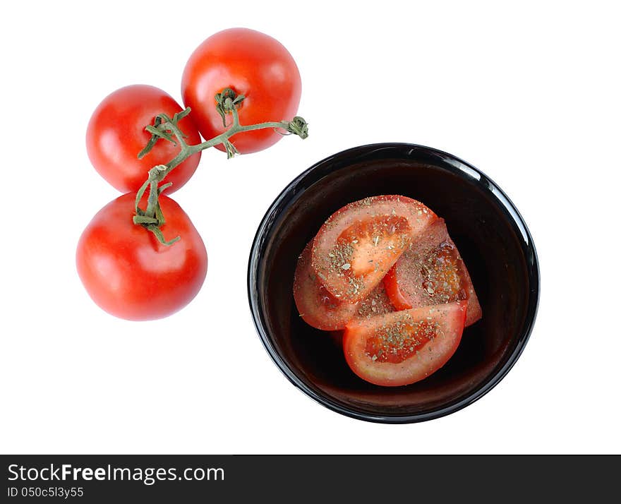 Salad with tomatoes