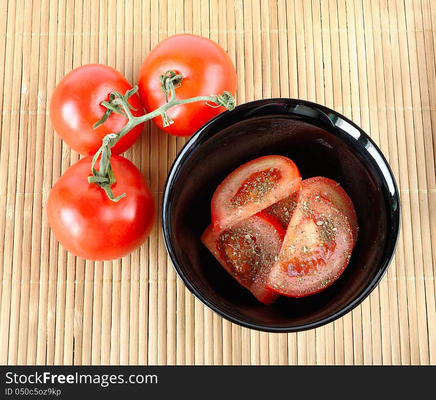 Salad with tomatoes