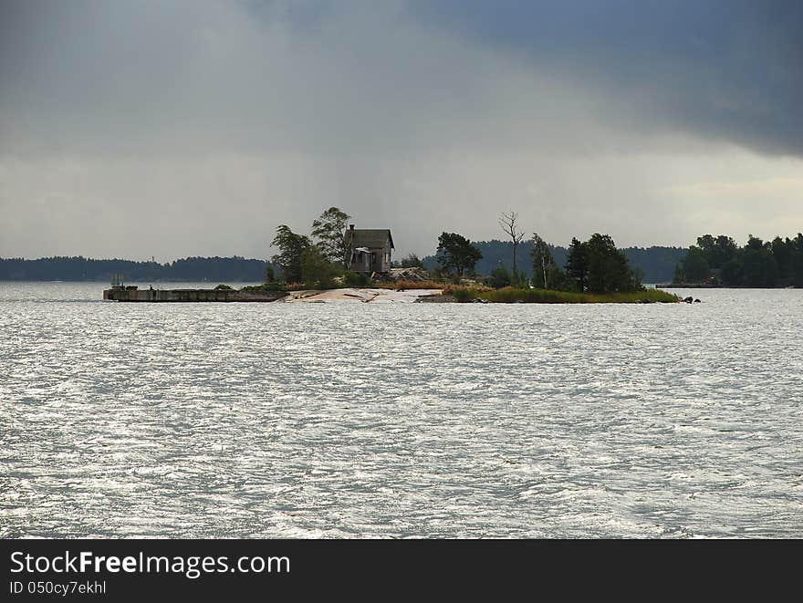 Helsinki harbor island, Finland