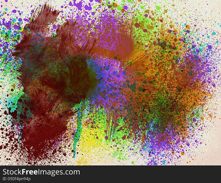 Illustration of abstract colorful grunge painted background. Illustration of abstract colorful grunge painted background.