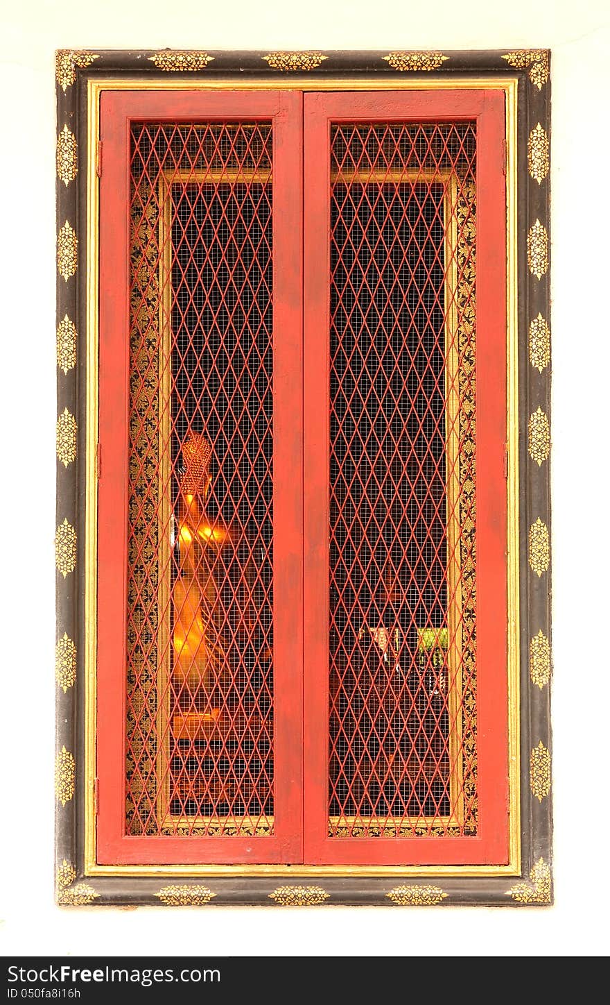 Thai temple window