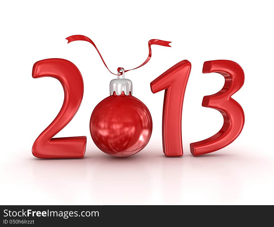 New Year , 3d rendered image.