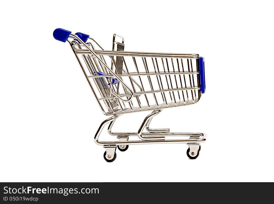 Side View Of A Miniature Shopping Cart XXXL