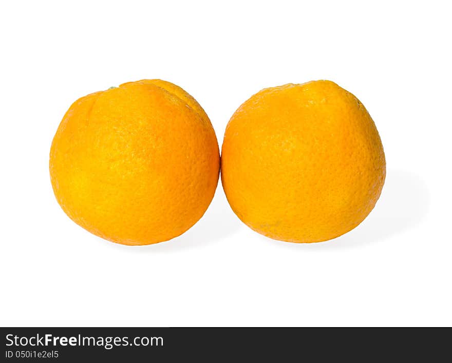 Orange  isolated on white background