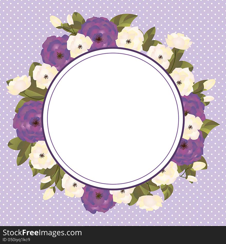 Background with flowers