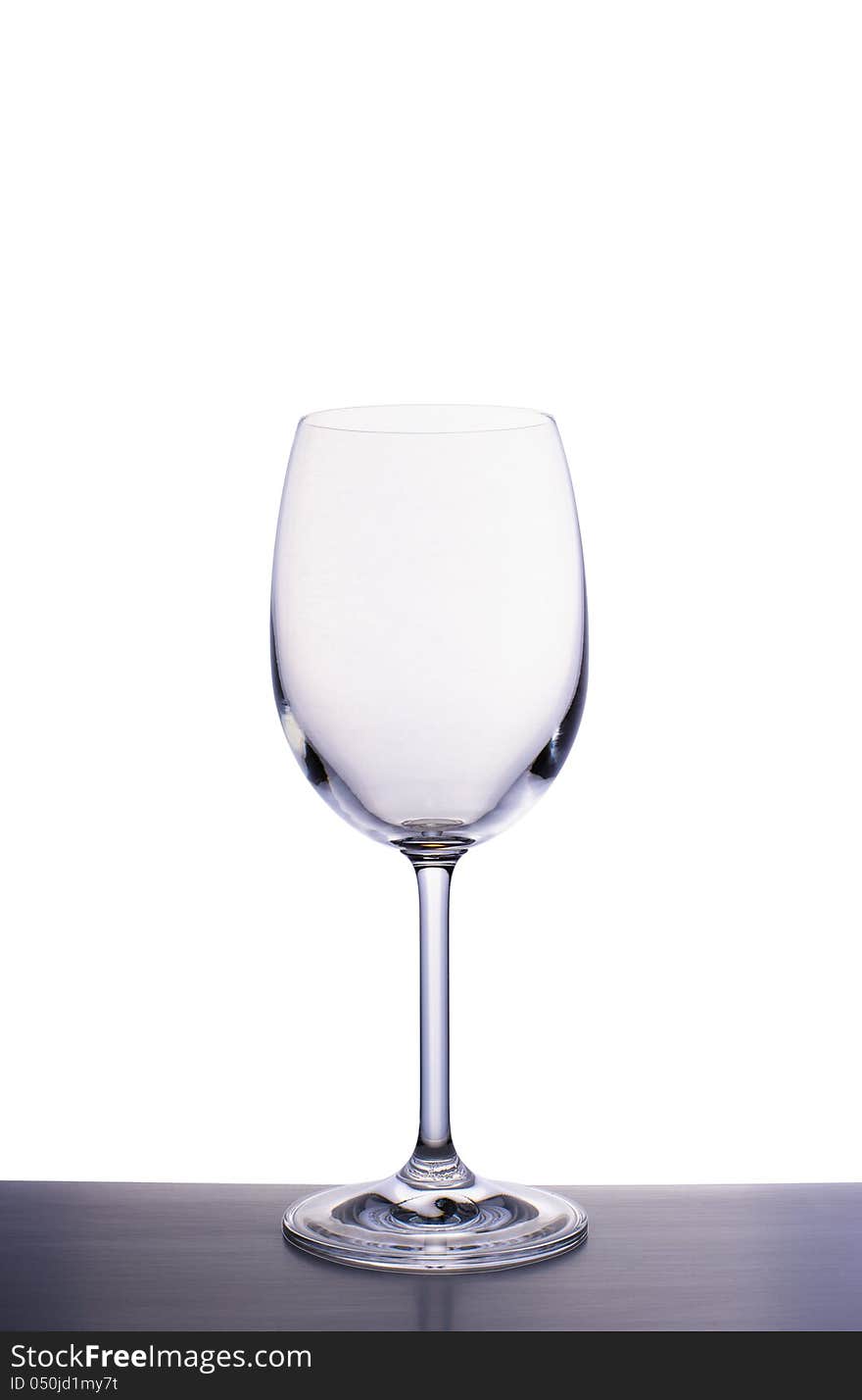 Empty wine glass