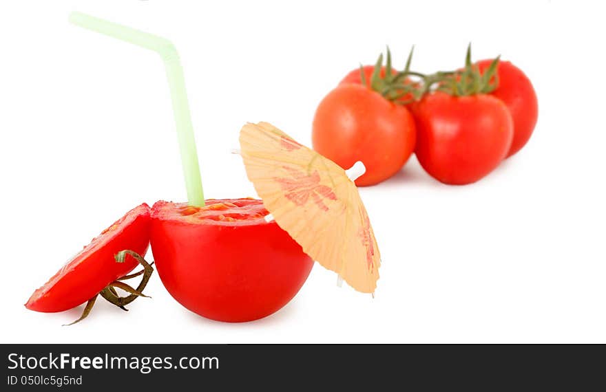 Creative Natural tomato and fresh juice. Creative Natural tomato and fresh juice