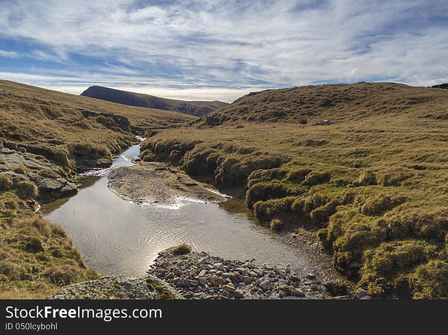 Small creek in sinaia mountains, romania