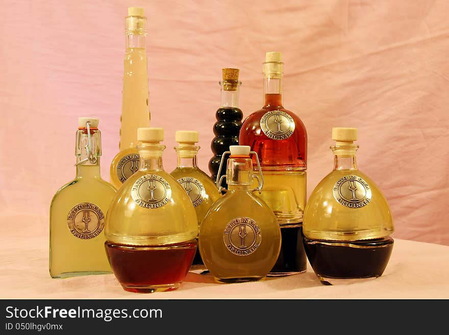 Italian homemade liquors