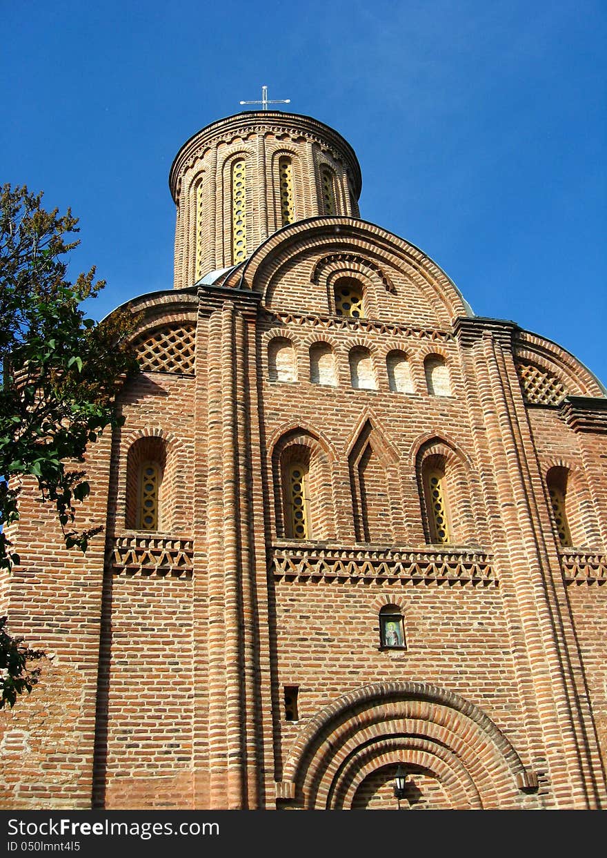 Beautiful church on a background of the blue sky. Beautiful church on a background of the blue sky