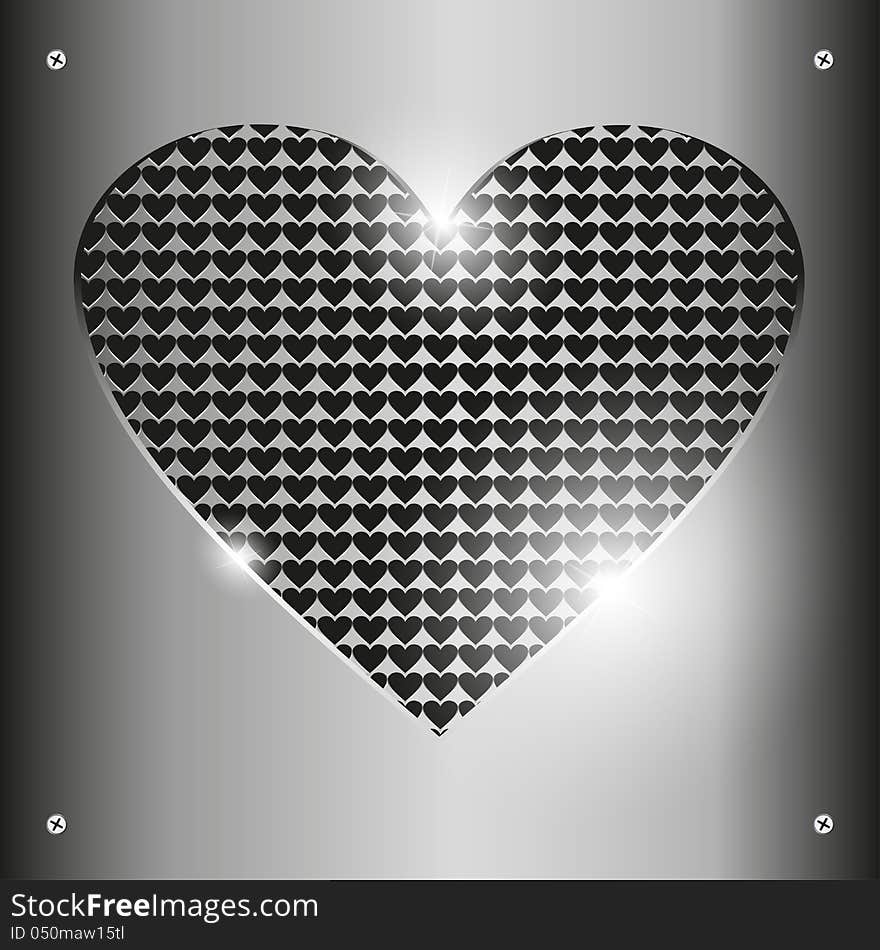 Loving heart, abstract background,illustration