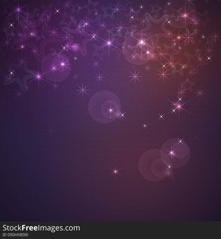 Illustration of abstract star shining brightly on purple background. Illustration of abstract star shining brightly on purple background.