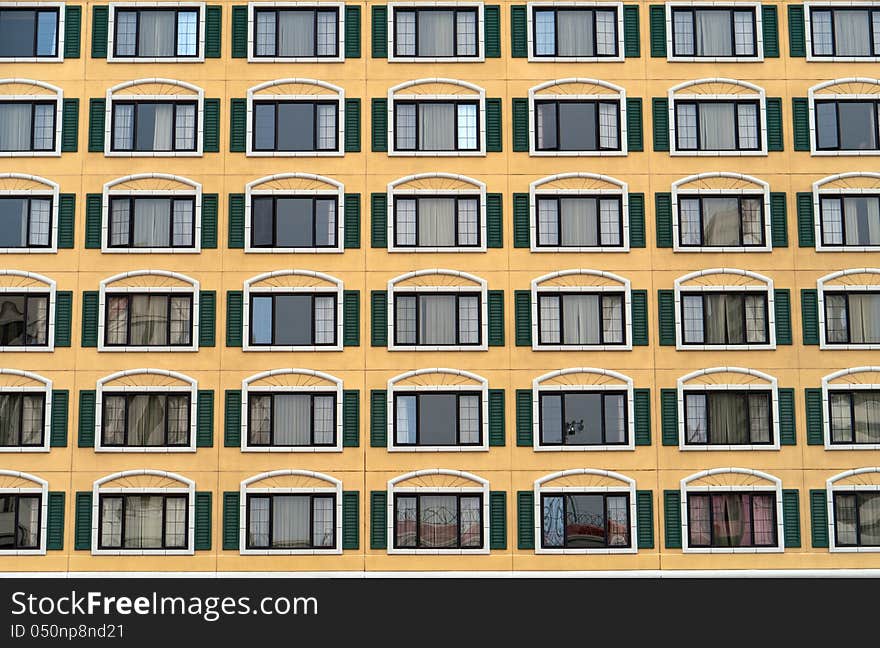 Identical Windows In A Large Building