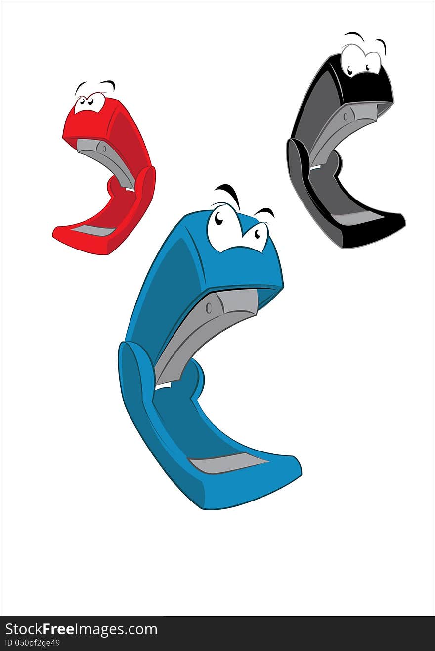 Vector image of Funny Stapler