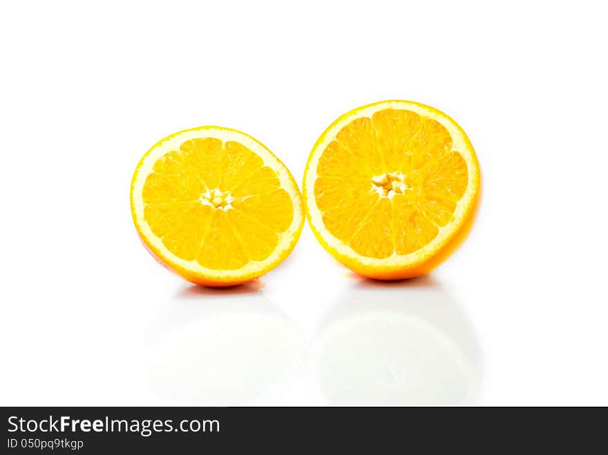 Fresh is a big orange slices. Fresh is a big orange slices.