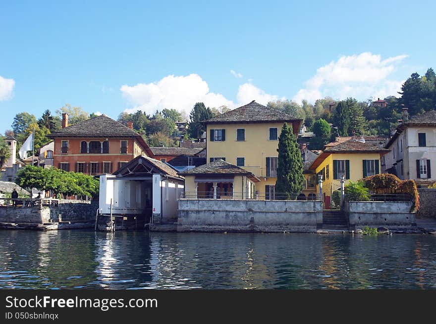 Garage For Boats In Town Orta San Giulio, Italy