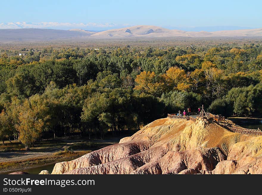 Xinjiang, China National Park landscape. Xinjiang, China National Park landscape