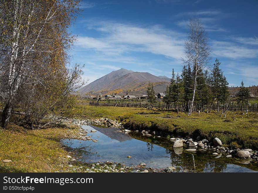 China Xinjiang Autumn Scenery