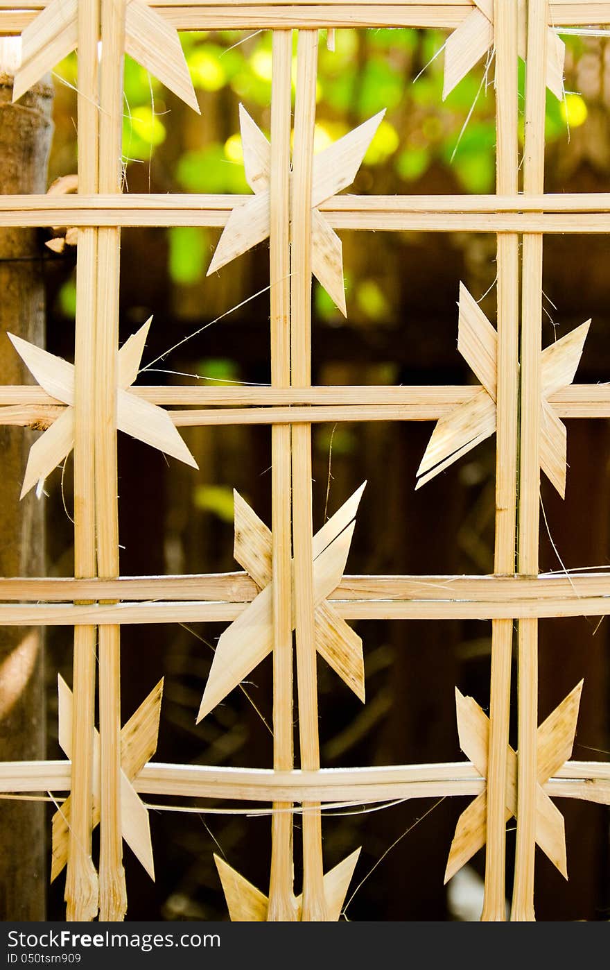 Bamboo blinds, home decoration in Chiangmai, Thailand