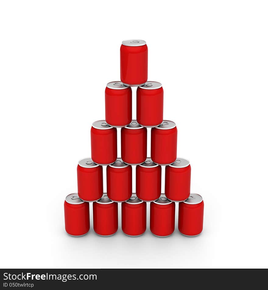 Cans tower