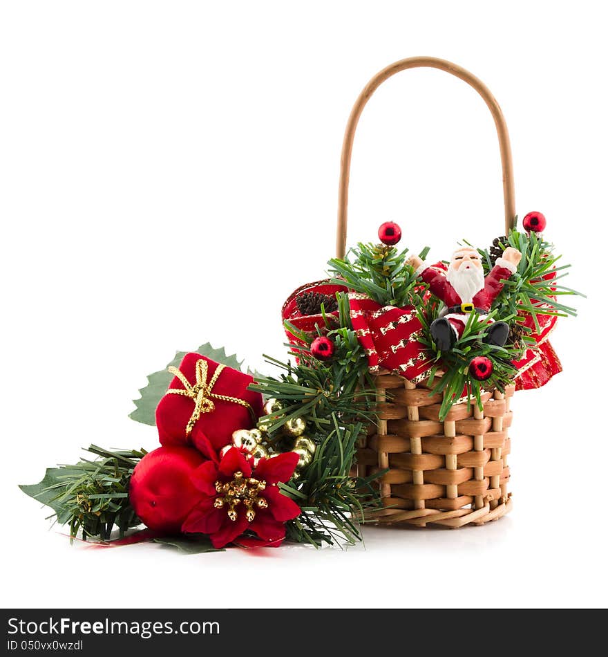 Decorative basket, Santa