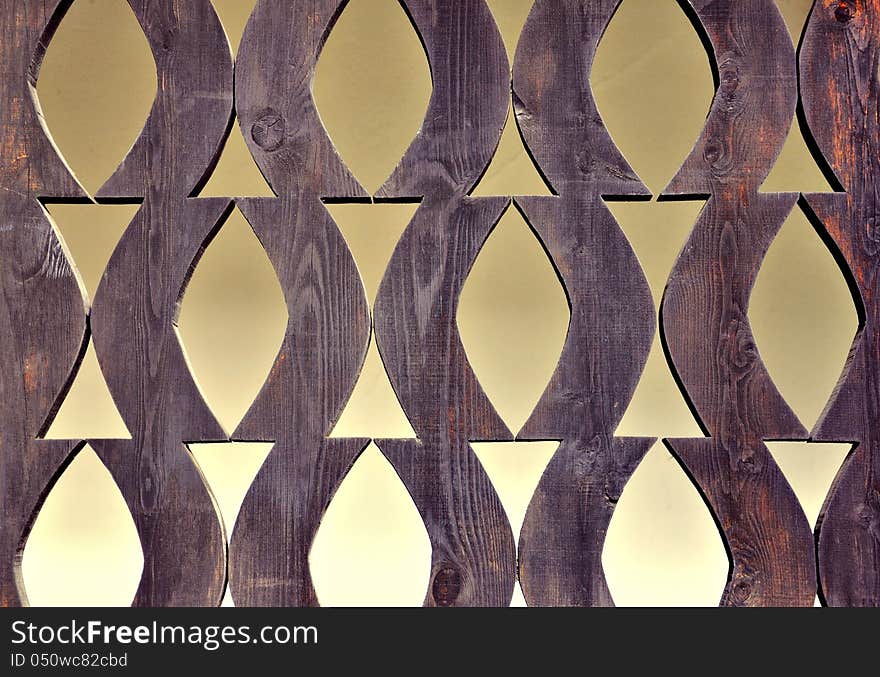 Artistic Wooden Fence