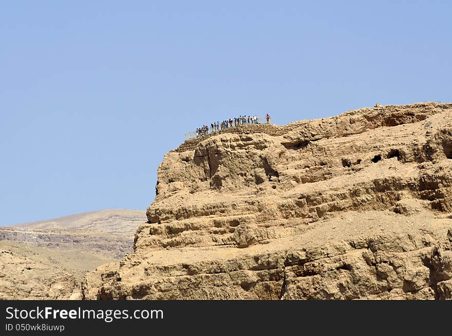 Masada mountain summit, Israel.