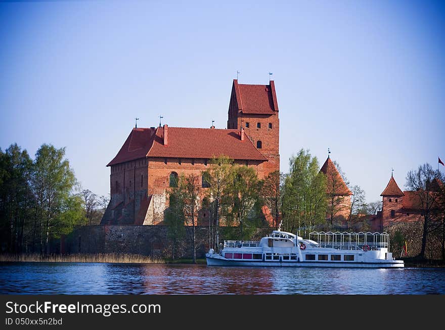 Medieval castle in Trakai, Lithuania. Medieval castle in Trakai, Lithuania