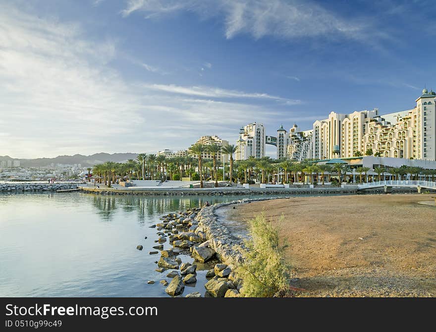 View on hotels, Red Sea and Eilat, israel