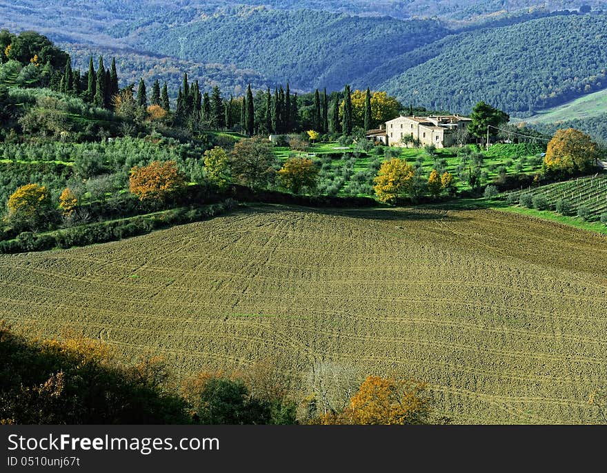 Tuscany in winter time