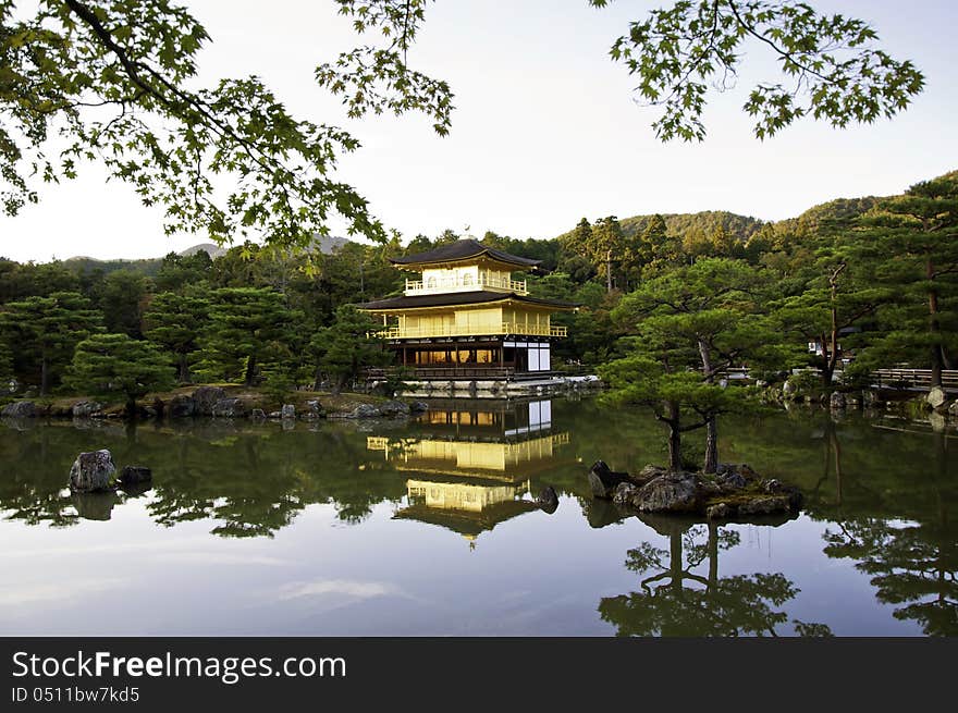 Kinkakuji is Temple of the Golden Pavilion at Northern Kyoto, Japan. Kinkakuji is Temple of the Golden Pavilion at Northern Kyoto, Japan.