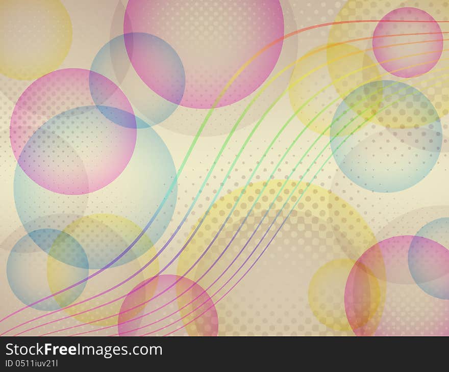 Illustration of abstract colorful background with bubbles. Illustration of abstract colorful background with bubbles.