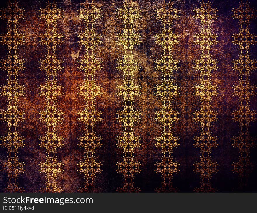 Illustration of purple puttern background, old vintage grunge texture. Illustration of purple puttern background, old vintage grunge texture.