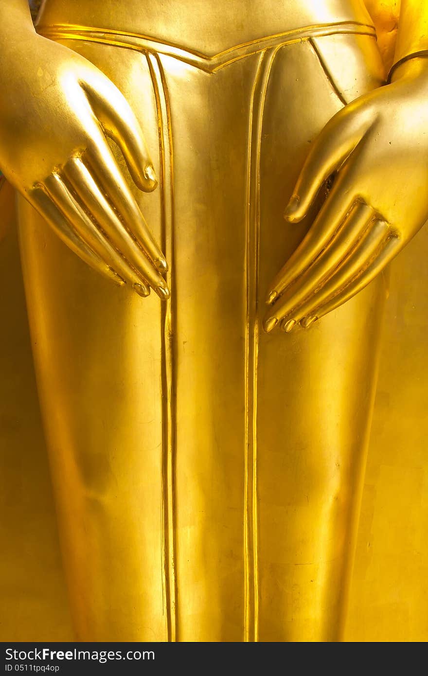 Hands Of Standing Buddha Statue