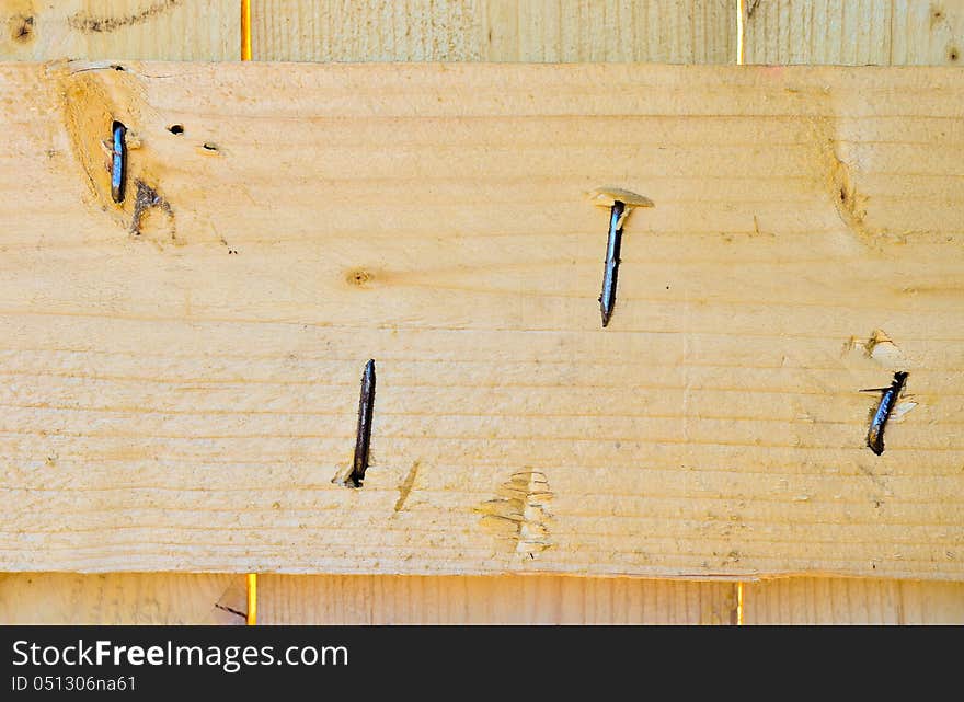 Wood plank nail detail board material