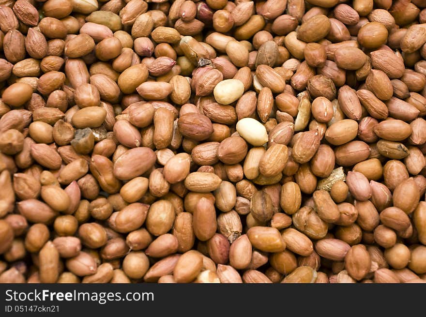 Cole View of Ground Peanuts at traditional market. Cole View of Ground Peanuts at traditional market