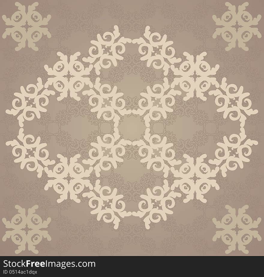 Illustration of abstract vintarge brown floral pattern texture background. Illustration of abstract vintarge brown floral pattern texture background.