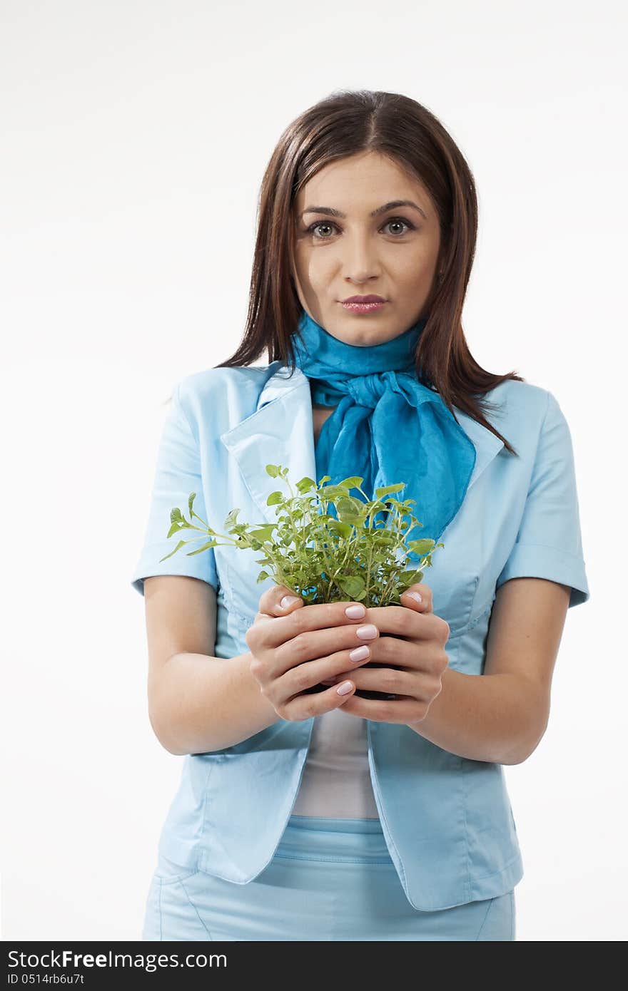 Cute female presenting plants