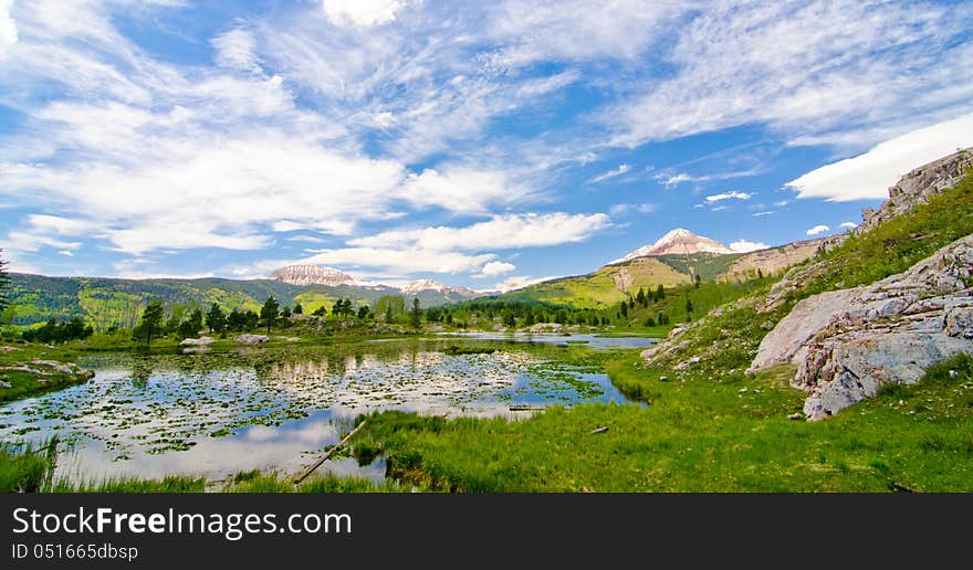 Beaver Lagoon In The San Juan Mountains In Colorado