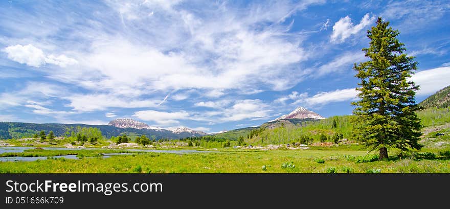 Beaver Lagoon in the San Juan Mountains in Colorado