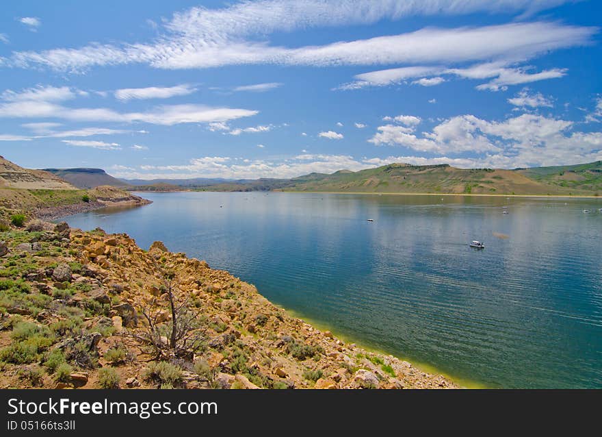 Blue Mesa Reservoir In The Curecanti National Recreation Area In Southern Colorado