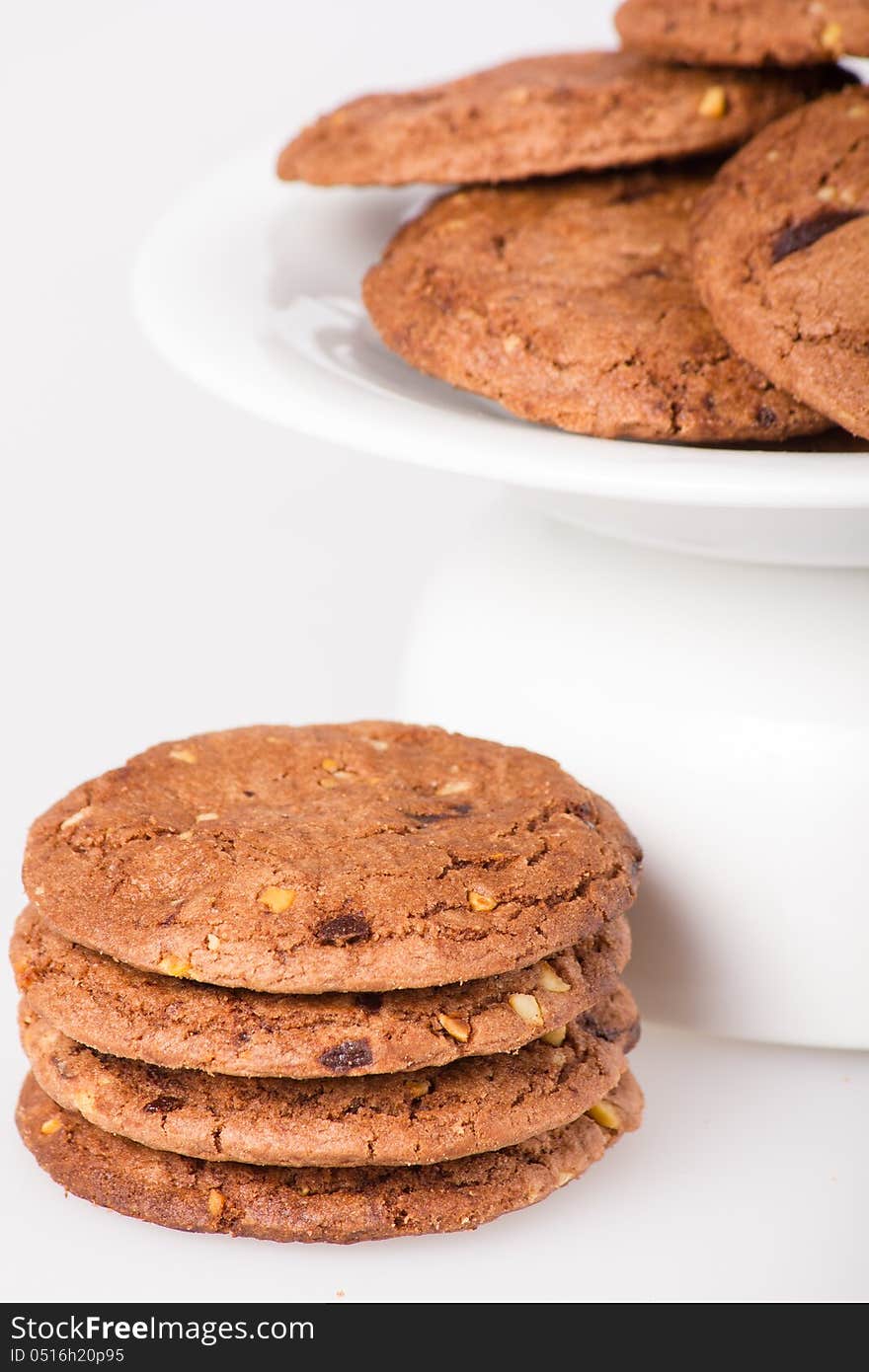 Cookie with chocolate pieces